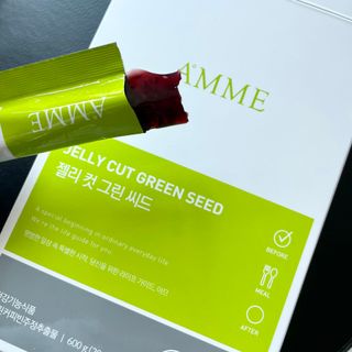 아므_이너뷰티 아므 젤리 컷 그린 씨드 10개입 — 5점을 준 리뷰어가 2021년 3월 올린 사용 사진