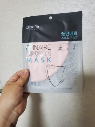 끌린에르 스포츠 귀편한 새부리형 마스크 (뉴컬러포함) — 4점을 준 리뷰어가 2022년 5월 올린 사용 사진