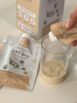 헤이빈즈 식사대용 식물성단백질 다이어트쉐이크 파우치 5일분 — 5점을 준 리뷰어가 2023년 3월 올린 사용 사진