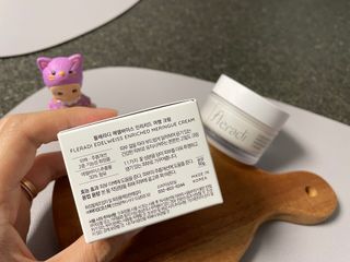 플레라디 에델바이스 인리치드 머랭 크림 — 4.5점을 준 리뷰어가 2021년 6월 올린 사용 사진