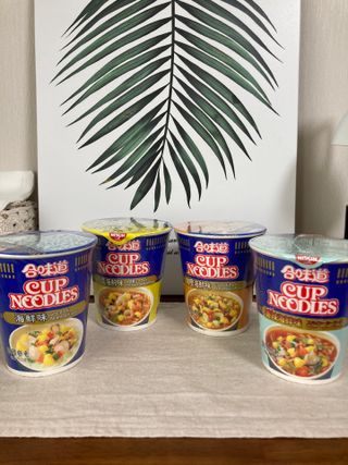 NISSIN 닛신 컵누들  4종 - 씨푸드오리지날, 씨푸드 스파이시, 씨푸드 커리, 씨푸드 XO소스 — 5점을 준 리뷰어가 2022년 3월 올린 사용 사진