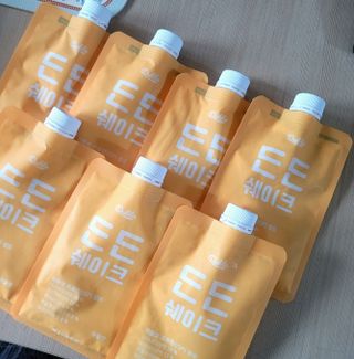 [덜다] 든든 식물성 단백질 쉐이크 40g X 7입 (곡물/딸기) — 5점을 준 리뷰어가 2023년 8월 올린 사용 사진