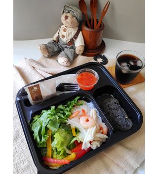 참살이도시락 작심삼일 샐러드도시락 3개 맛보기 새벽배송 또는 택배배송 — 3.5점을 준 리뷰어가 2021년 7월 올린 사용 사진