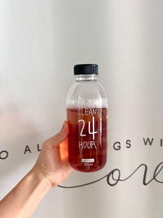 클린24시간 1BOX(5포) + 전용보틀(500ml) — 5점을 준 리뷰어가 2023년 1월 올린 사용 사진