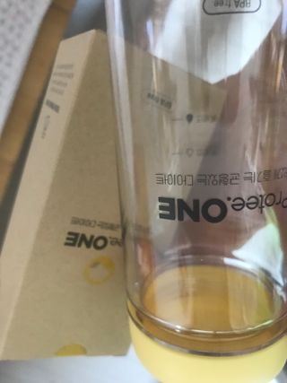 프로티원 단백질쉐이크 곡물맛 2주분 1통+보틀 — 5점을 준 리뷰어가 2021년 4월 올린 사용 사진