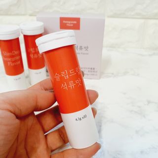 [슬림드랍 석류맛] 건기식 다이어트 보조제 겸 비타민 — 5점을 준 리뷰어가 2022년 1월 올린 사용 사진