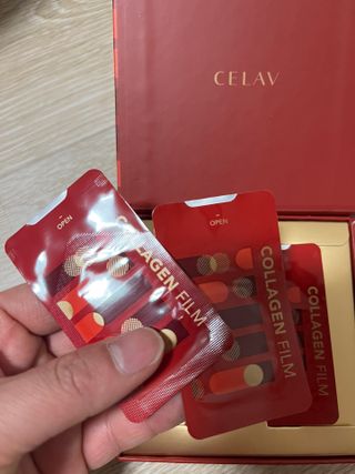 프리마인 귀족의 콜라겐, 92배 흡수율. 럭셔리 프리미엄 셀라브 콜라겐필름 30매 — 5점을 준 리뷰어가 2022년 5월 올린 사용 사진