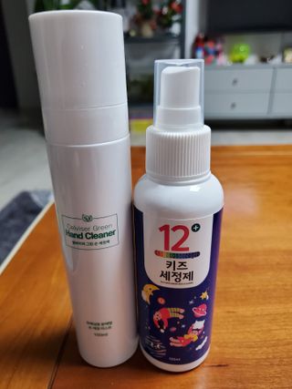 셀바이져 항균 스프레이 핸드워시 + 키즈세정제 SET — 5점을 준 리뷰어가 2021년 3월 올린 사용 사진