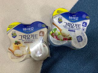 매일바이오 그릭요거트 오리지널 플레인 4개, 로스터리 커피믹스 4개 — 5점을 준 리뷰어가 2021년 12월 올린 사용 사진
