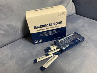 바른비타민 옵티엠에스엠2000 1박스 60포 관절 연골 복합건강기능식품 — 5점을 준 리뷰어가 2021년 6월 올린 사용 사진