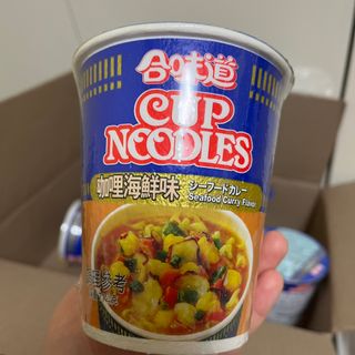 NISSIN 닛신 컵누들  4종 - 씨푸드오리지날, 씨푸드 스파이시, 씨푸드 커리, 씨푸드 XO소스 — 4점을 준 리뷰어가 2022년 4월 올린 사용 사진