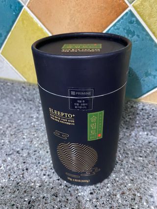 프리마인 자체 기업부설 연구소에서 찾아낸 건강한 수면의 비밀.  슬립토 플러스 30포 — 4.5점을 준 리뷰어가 2021년 10월 올린 사용 사진