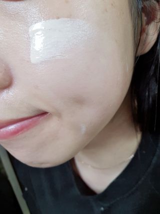 키노닉스 로지 톤업 선밀크 — 5점을 준 리뷰어가 2021년 8월 올린 사용 사진