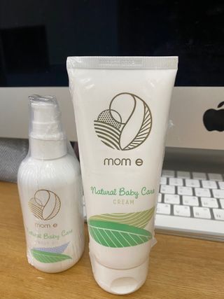 mom e 맘이 내추럴 베이비 케어 크림+바디오일 — 5점을 준 리뷰어가 2021년 1월 올린 사용 사진