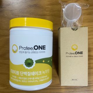 프로티원 단백질쉐이크 녹차맛 2주분 1통+보틀 — 4점을 준 리뷰어가 2021년 5월 올린 사용 사진