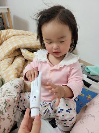 아토스탠다드 베이비크림 — 5점을 준 리뷰어가 2021년 1월 올린 사용 사진