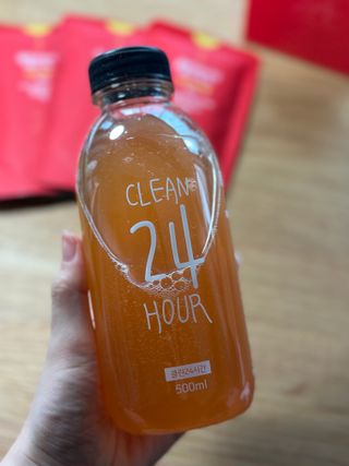 클린24시간 레드박스 1BOX(5포) + 전용보틀(500ml) — 5점을 준 리뷰어가 2024년 2월 올린 사용 사진