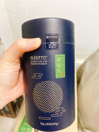 프리마인 자체 기업부설 연구소에서 찾아낸 건강한 수면의 비밀.  슬립토 플러스 30포 — 5점을 준 리뷰어가 2021년 9월 올린 사용 사진
