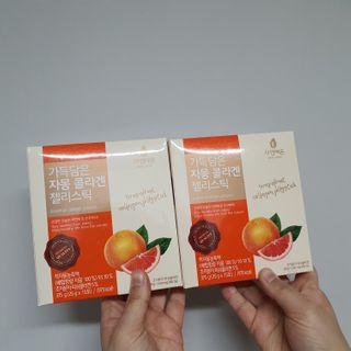 자연에온 가득담은 자몽 콜라겐 젤리스틱 2BOX — 5점을 준 리뷰어가 2020년 12월 올린 사용 사진