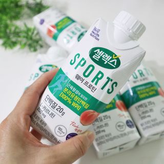셀렉스스포츠 셀렉스 스포츠 웨이 프로틴 복숭아_ 330ml x 12팩 — 5점을 준 리뷰어가 2021년 4월 올린 사용 사진