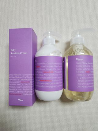 빅그린 베이비라인 3종세트 - 샴푸앤바디워시500ml,올인원로션500ml,바디크림170ml — 4.5점을 준 리뷰어가 2022년 11월 올린 사용 사진
