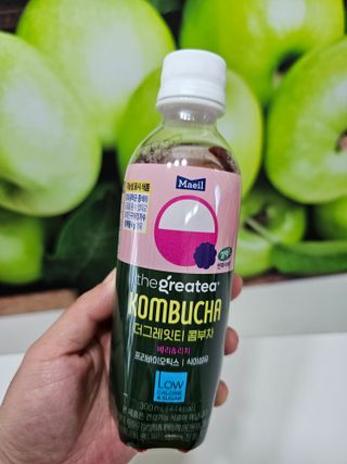 더그레잇티 콤부차 [매일유업] 더그레잇티 44kcal 콤부차 300ml *12개입 (오리지널 6개+베리리치 6개) — 5점을 준 리뷰어가 2023년 7월 올린 사용 사진