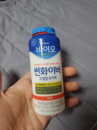 LIVE 매일바이오 썬화이버 드링킹 요거트 — 5점을 준 리뷰어가 2022년 8월 올린 사용 사진