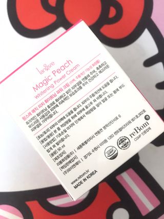 랑스레 매직피치 화이트닝 파워 화이트닝크림 — 3.5점을 준 리뷰어가 2021년 4월 올린 사용 사진