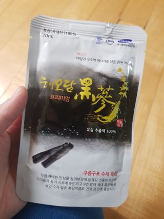 [중소기업유통센터 X 우수소상공인]해오담 수제 흑삼추출액  70ml x 20포 — 5점을 준 리뷰어가 2020년 12월 올린 사용 사진