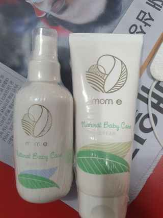 mom e 맘이 내추럴 베이비 케어 크림+바디오일 — 5점을 준 리뷰어가 2021년 1월 올린 사용 사진