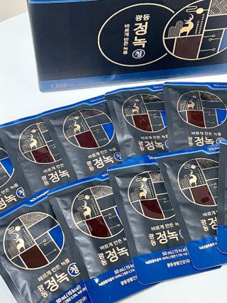광동생활건강 [광동] 바르게 만든 녹용, 광동정녹청 30포. — 5점을 준 리뷰어가 2023년 2월 올린 사용 사진