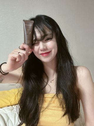 산다화 비타민C 화이트닝 크림 — 4.5점을 준 리뷰어가 2023년 4월 올린 사용 사진