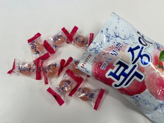 청포도캔디 복숭아캔디 — 5점을 준 리뷰어가 2022년 11월 올린 사용 사진