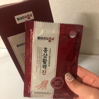 힘내라김홍삼 홍삼활력진 50ml x 5포 — 4점을 준 리뷰어가 2021년 3월 올린 사용 사진