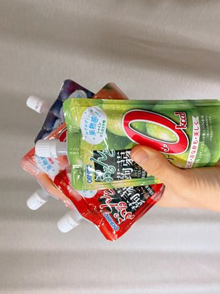 ORIHIRO 오리히로 곤약젤리 제로칼로리 130g 4종 4팩(맛별로 1팩씩) — 5점을 준 리뷰어가 2023년 2월 올린 사용 사진