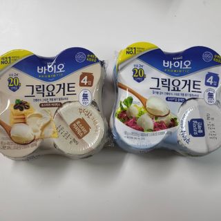 매일바이오 그릭요거트 오리지널 플레인 4개, 로스터리 커피믹스 4개 — 5점을 준 리뷰어가 2021년 12월 올린 사용 사진