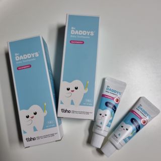 닥터데디스 안심무불소 베이비치약 60g + 여행용 미니 치약 15g — 5점을 준 리뷰어가 2022년 8월 올린 사용 사진