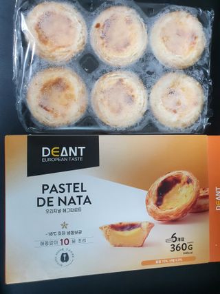 디앙뜨 포르투갈 에그타르트 오리지널 맛+패션후르츠+초콜릿타르트 맛 중 택1 — 5점을 준 리뷰어가 2021년 8월 올린 사용 사진