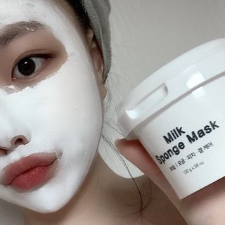 리더스코스메틱 리더스 밀크 스폰지 마스크 — 4.5점을 준 리뷰어가 2021년 1월 올린 사용 사진