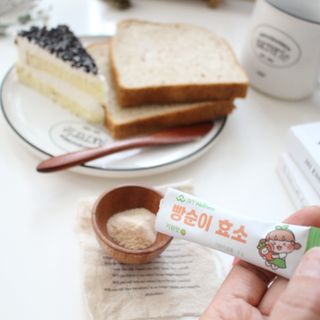 아이비웰니스 빵순이 식탁 위의 필수템! 빵순이 효소 키위맛 100포 + 석류맛 14포 (총 114포) — 5점을 준 리뷰어가 2022년 12월 올린 사용 사진