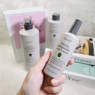 심플리오 비오틴 탈모케어 솔루션 3종 샴푸500ml+앰플100ml+워터 트리트먼트 250ml — 5점을 준 리뷰어가 2022년 7월 올린 사용 사진