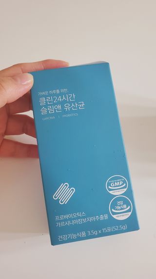 클린24시간 슬림앤유산균 1박스 (3.5g X 15포) — 5점을 준 리뷰어가 2022년 9월 올린 사용 사진