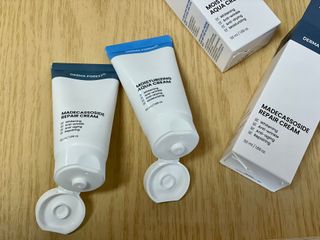 더마포레스트 마데카소사이드 리페어 크림,  모이스처라이징 아쿠아크림 — 5점을 준 리뷰어가 2021년 8월 올린 사용 사진