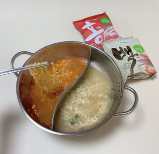 [풀무원] 자연은맛있다 정면, 백면, 홍면  세트 — 5점을 준 리뷰어가 2021년 4월 올린 사용 사진