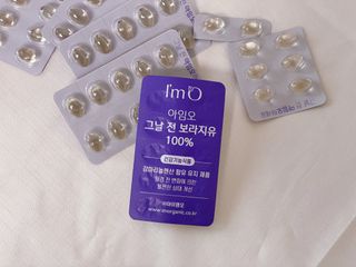 아임오 그날 전 보라지유 100퍼센트 + 아임오 유기농 순면 롱 팬티라이너 20P + 쿠폰북 — 5점을 준 리뷰어가 2021년 7월 올린 사용 사진