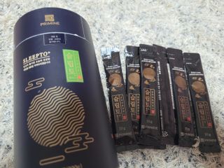 프리마인 자체 기업부설 연구소에서 찾아낸 건강한 수면의 비밀.  슬립토 플러스 30포 — 4점을 준 리뷰어가 2022년 5월 올린 사용 사진