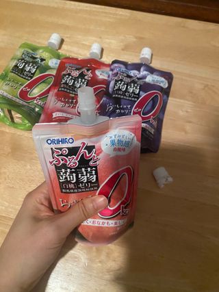 ORIHIRO 오리히로 곤약젤리 제로칼로리 130g 4종 4팩(맛별로 1팩씩) — 4점을 준 리뷰어가 2023년 2월 올린 사용 사진