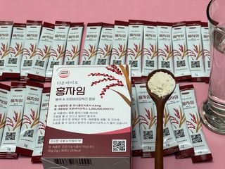 하루 1포로 콜레스테롤, 유산균, 고역가 소화효소까지 한번에 섭취! 다온바이오 홍자임 1개월분(30포) — 5점을 준 리뷰어가 2022년 11월 올린 사용 사진