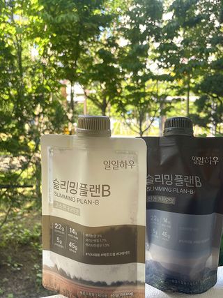 일일하우 슬리밍 플랜B 고소한 귀리맛, 진한 카카오맛 (체중조절식) — 4.5점을 준 리뷰어가 2023년 6월 올린 사용 사진