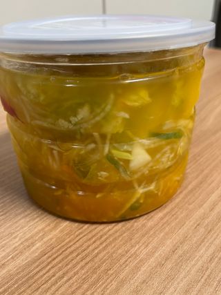 셰프애찬 단호박 백김치 1kg — 5점을 준 리뷰어가 2022년 10월 올린 사용 사진